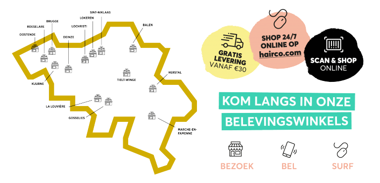 Hairco belevingswinkels