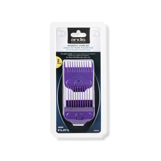 ANDIS Single Magnet Attachment Comb Dual Pack