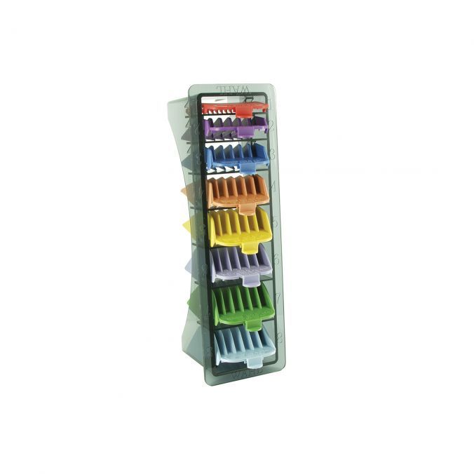 WAHL 8 Color Combs With Organizer Tray (3mm-25mm)