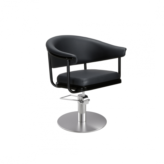 MIRPLAY Fauteuil Lyra B Base ronde - Argent