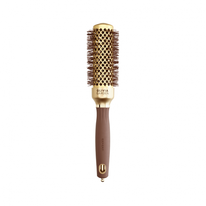 OLIVIA GARDEN Expert Blowout Shine Wavy Goud&Bruin 35mm