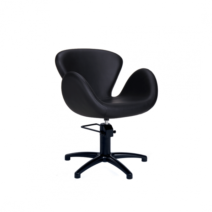 MIRPLAY Kappersstoel Chloe Stervoet Zwart