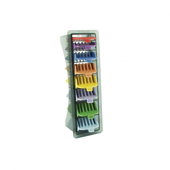 WAHL 8 Couleur Guides De Coupe Rangement Compris (3mm-25mm)