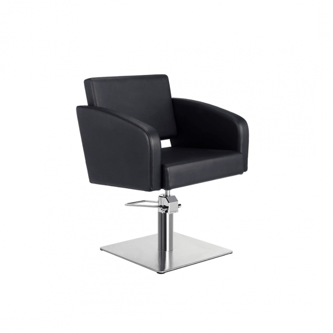 MIRPLAY Fauteuil Loris Base carrée Argent
