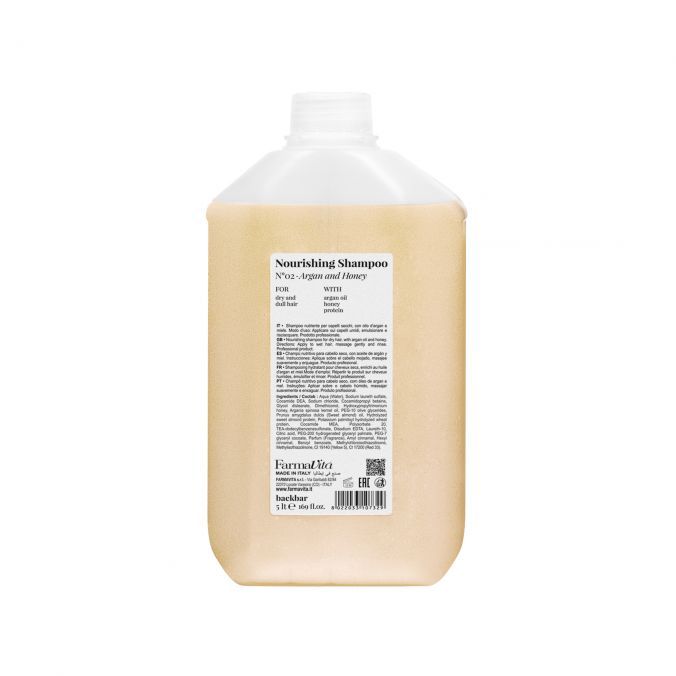 FARMAVITA Back Bar Nourishing Shampoo Argan & Honey 5L