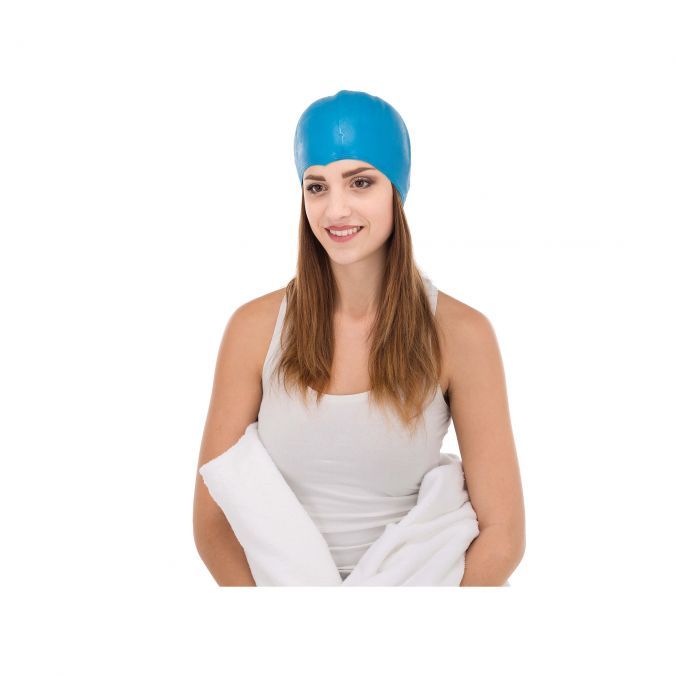 Bonnet À Décoloration Silicone Bleu