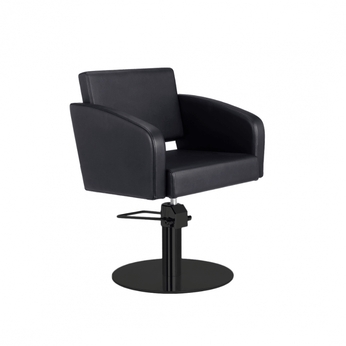 MIRPLAY Kappersstoel Loris Ronde voet Zwart