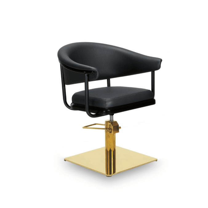 MIRPLAY Kappersstoel Lyra B Vierkante voet - Goud