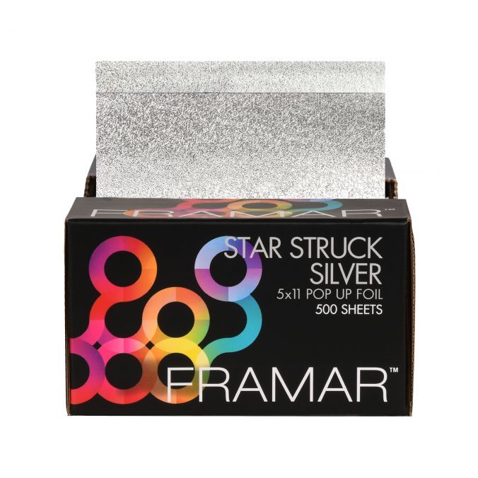 FRAMAR Alu Embossed Star Struck Silver Pop Up 5x11 500pcs