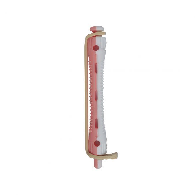 Permanentwikkels Kort Wit/Roze 7mm 12pcs