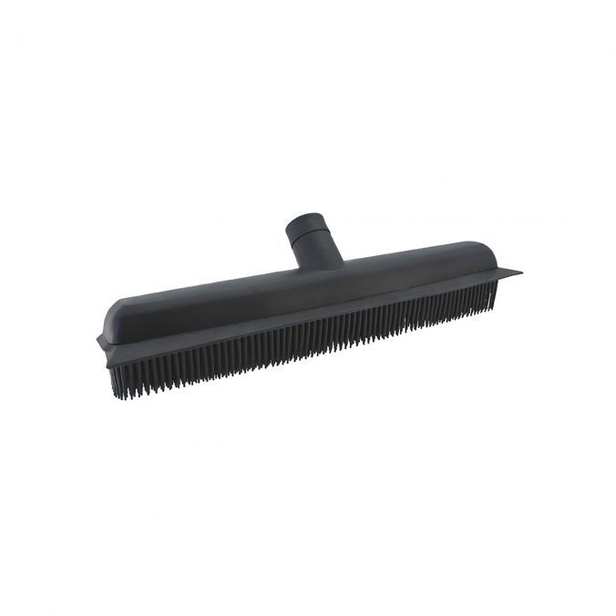 COMAIR Rubber Veegborstel Zwart 7x33cm