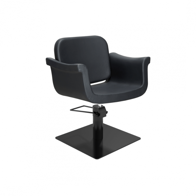 MIRPLAY Kappersstoel Hydra B Vierkante voet Zwart
