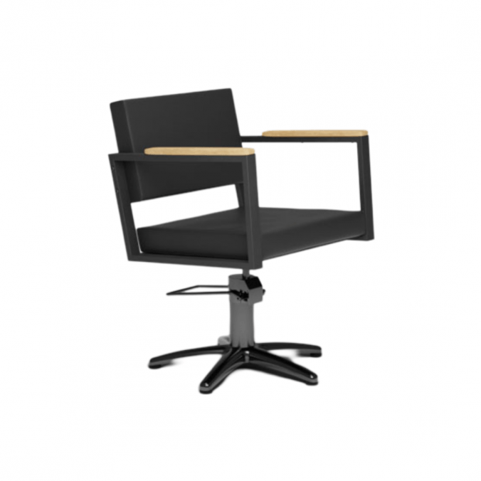 MIRPLAY Kappersstoel Ocean B Stervoet Zwart