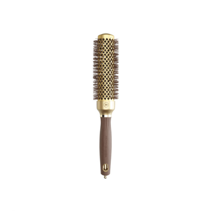 OLIVIA GARDEN Expert Blowout Speed Wavy Bristles Goud&Bruin 35