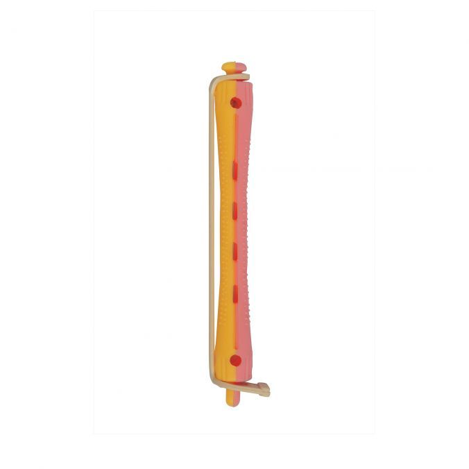 Permanentwikkels Lang Geel/Roze 8mm 12pcs