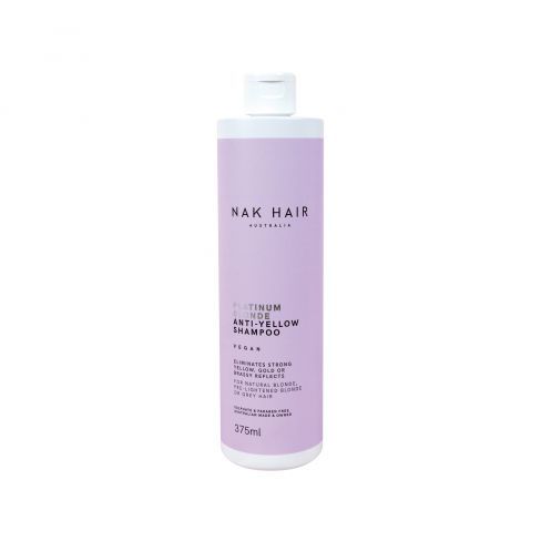 NAK HAIR Platinum Blonde Anti-Yellow Shampoo 375ml