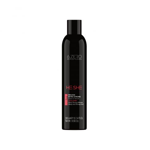 6.ZERO He.She 3 Mousse Extra Strong Volume 300ml