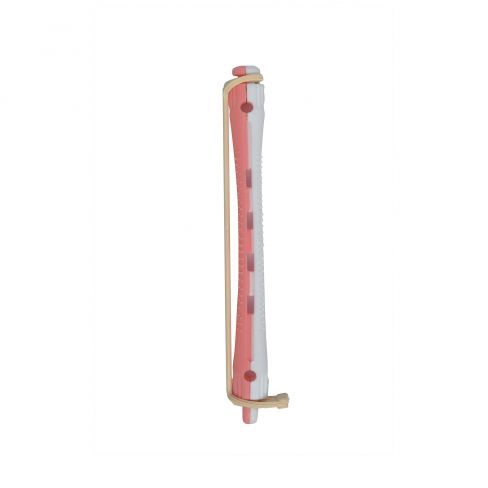 Permanentwikkels Lang Wit/Roze 7mm 12pcs