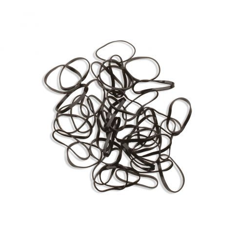 Mini haarelastieken zwart 40st