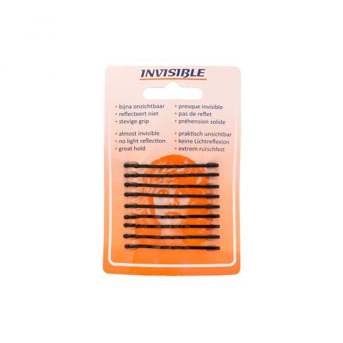 INVISIBLE Haarschuivers 5cm Kort Zwart