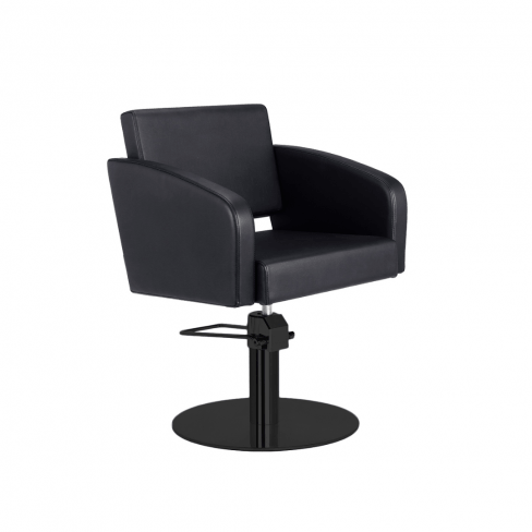 MIRPLAY Kappersstoel Loris Ronde voet Zwart