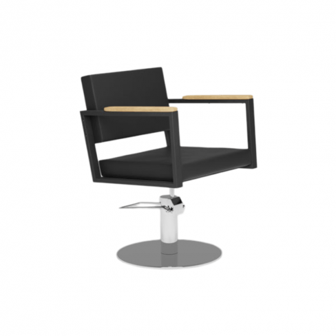 MIRPLAY Kappersstoel Ocean B Ronde voet Zilver