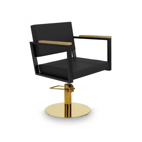 MIRPLAY Kappersstoel Ocean B Ronde voet Goud