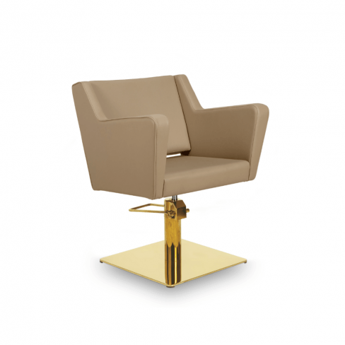 MIRPLAY Fauteuil Anouk BE Base carrée - Or