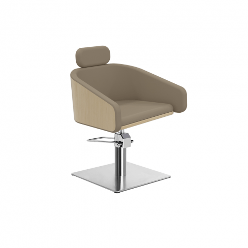 MIRPLAY Fauteuil Alya BE Base carrée - Argent