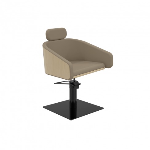 MIRPLAY Fauteuil Alya BE Base carrée - Noir