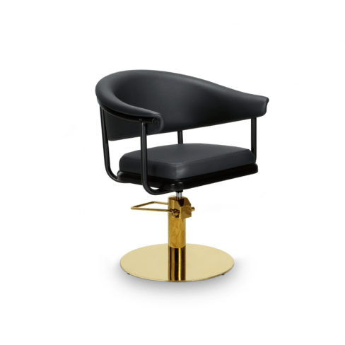 MIRPLAY Kappersstoel Lyra B Ronde voet - Goud
