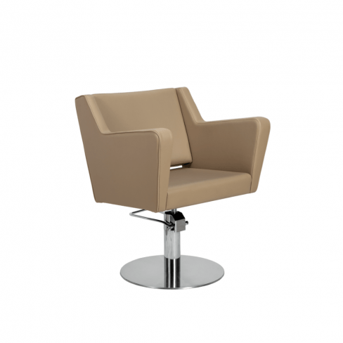 MIRPLAY Fauteuil Anouk BE Base ronde - Argent