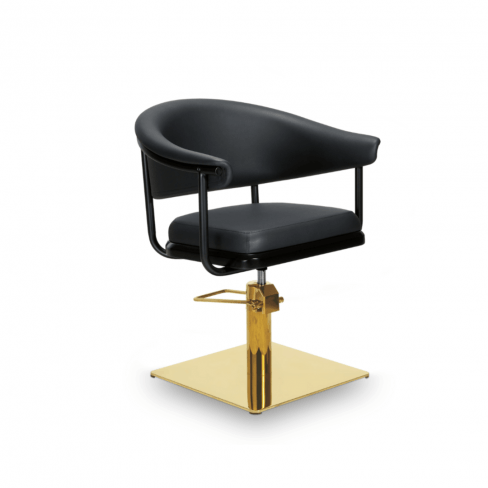 MIRPLAY Fauteuil Lyra B Base carrée - Or