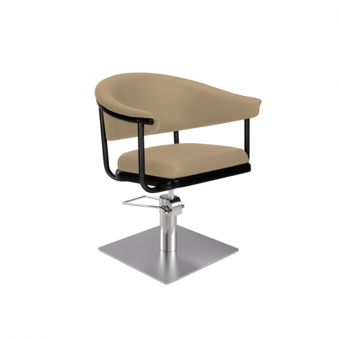 MIRPLAY Fauteuil Lyra BE Base carrée - Argent