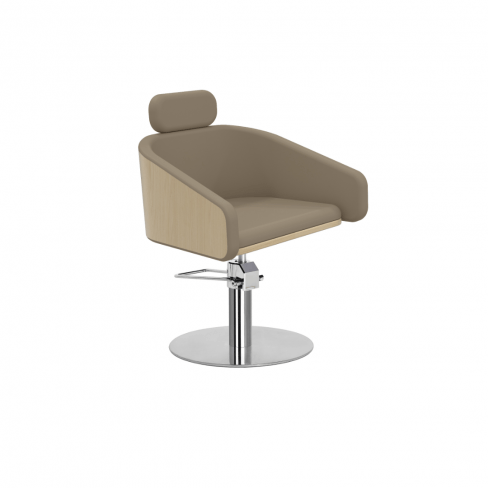 MIRPLAY Fauteuil Alya BE Base ronde - Argent