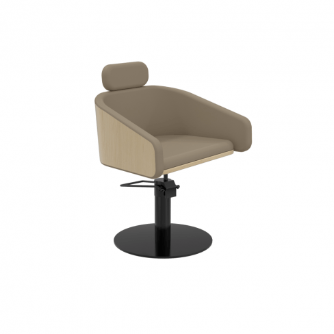 MIRPLAY Fauteuil Alya BE Base ronde - Noir