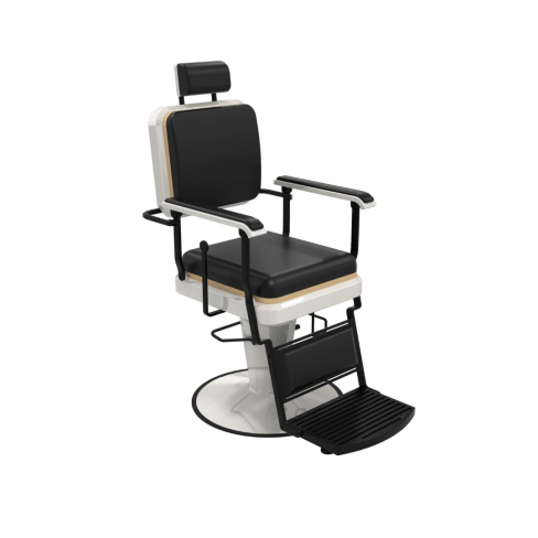 MIRPLAY Fauteuil De Barbier Serge Noir