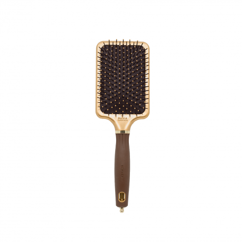 OLIVIA GARDEN Expert Care Nylon Goud&Bruin Paddle L