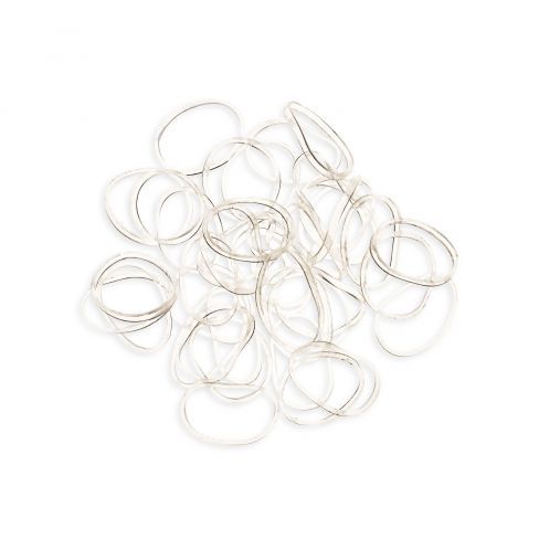 Mini haarelastieken transparant 40st