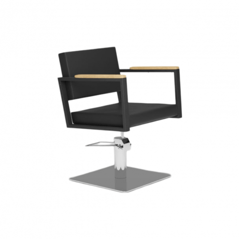 MIRPLAY Fauteuil Ocean B Base carrée Argent