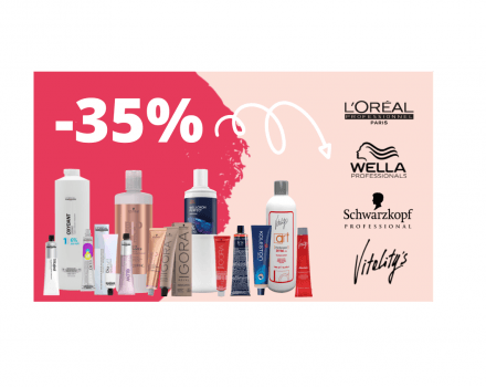 365 dagen voordeel bij Hairco: volumekorting tot 35% op L'Oréal, Vitality's, Wella & Schwarzkopf