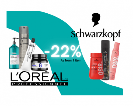 Hairco L'Oréal & Schwarzkop -22%